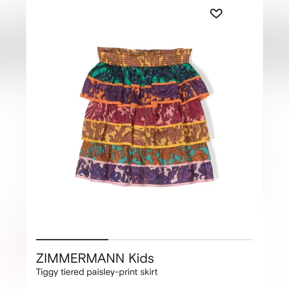 Zimmerman tiggy tiered paisley print skirt